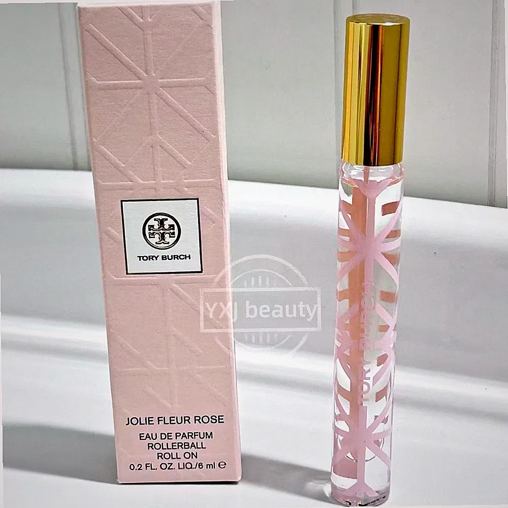 New Box Tory Burch Jolie Fleur Rose EDP Perfume Travel Rollerball 6ml/0.2oz~Rare