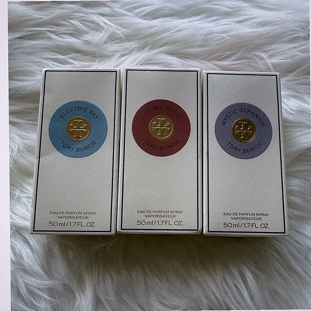 Tory Burch Eau de Parfum Spray Set Electric Sky Cosmic Wood Mystic Geranium 50ml