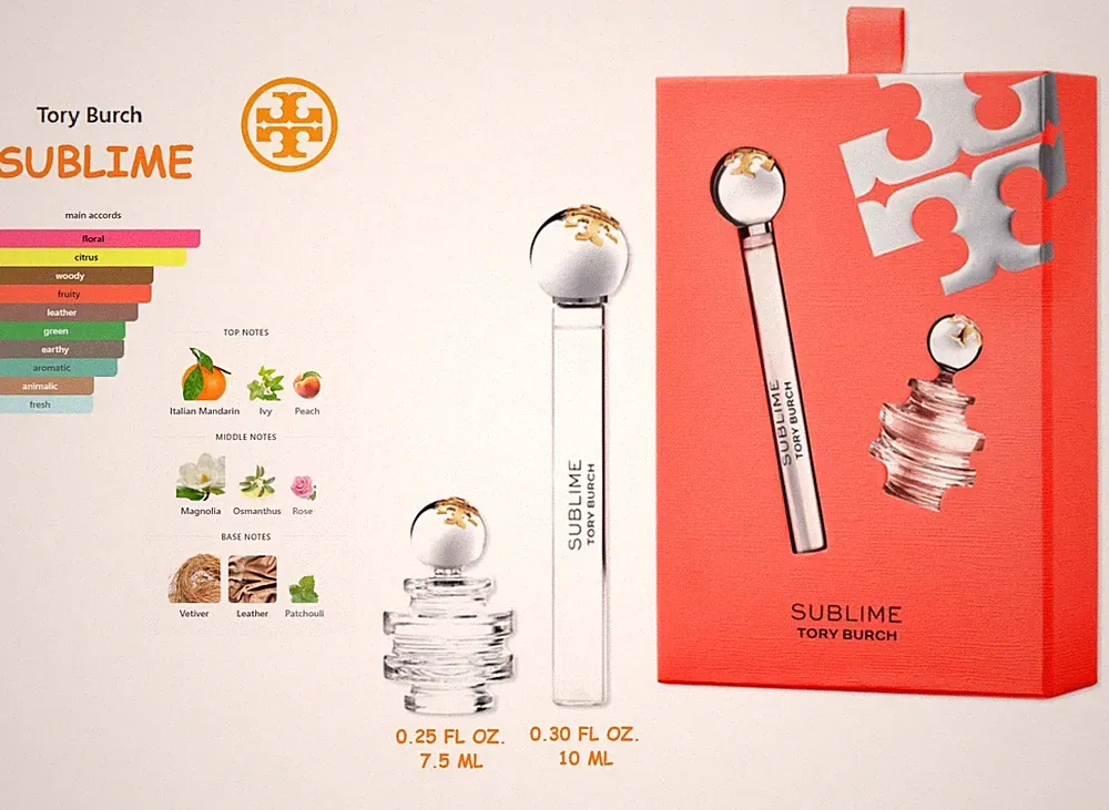 Tory Burch SUBLIME Eau de Parfum Travel Spray & Mini Splash Perfume NIB